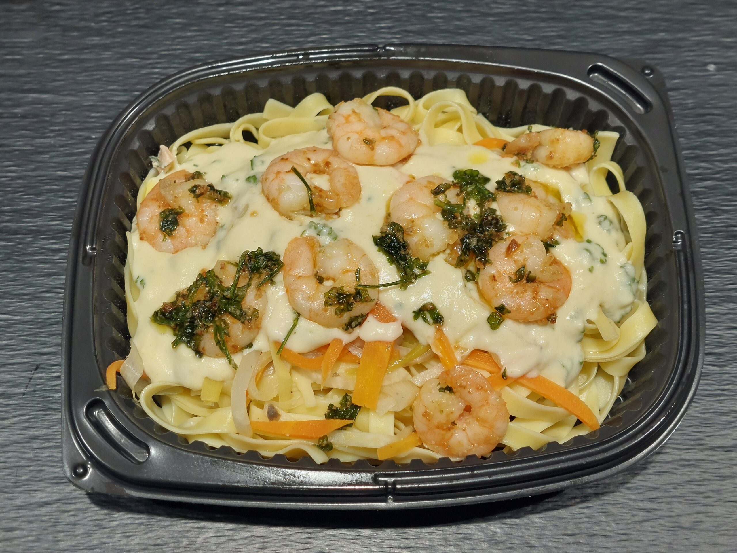 tagliatelles crevettes